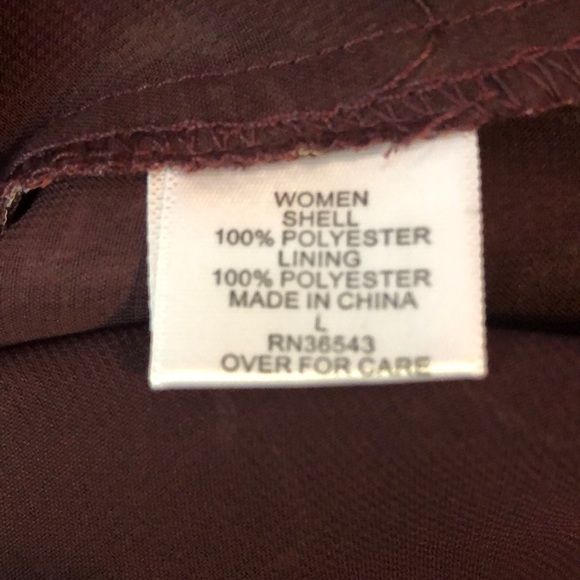 Van Heusen floral print ruffle front blouse - Picture 7 of 7